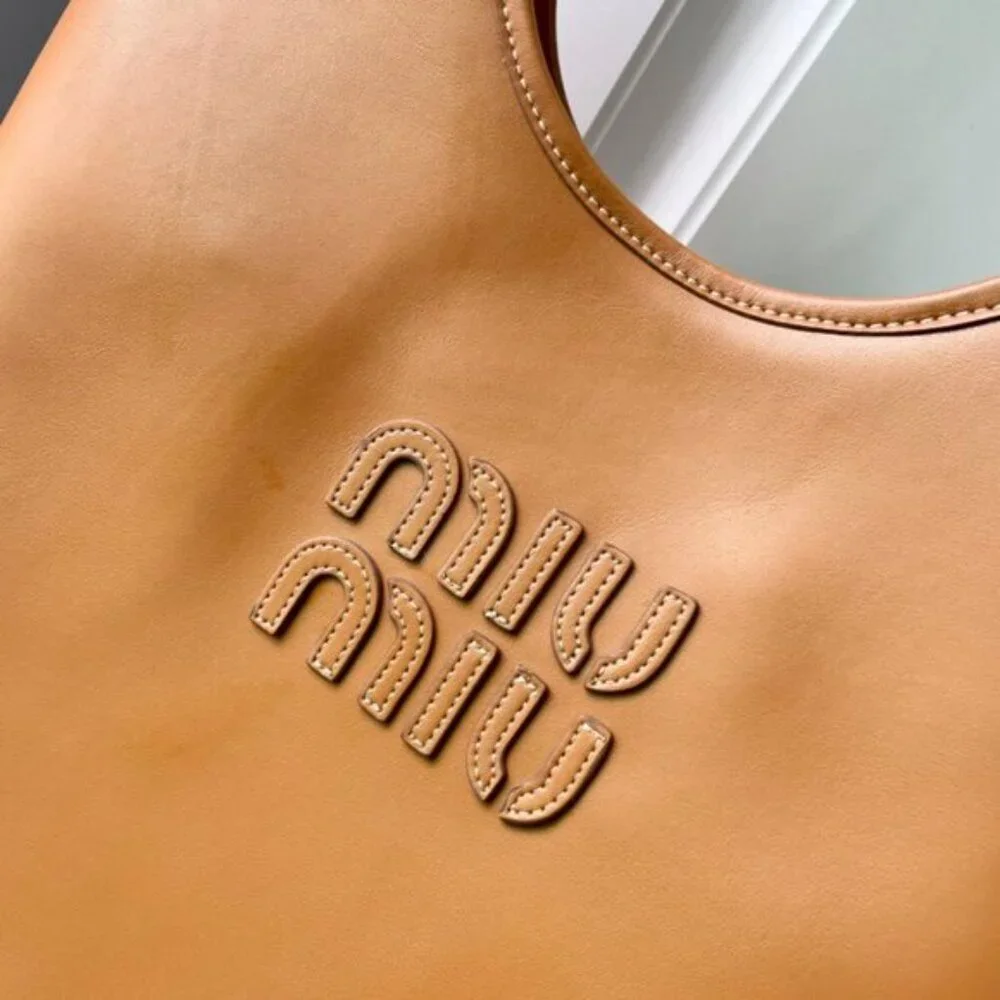 Miu Miu Ivy Suede And Crochet Shoulder Bag - Picture 6 of 9